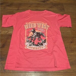 Never worn Wild West Bright Pink T-Shirt Size S
